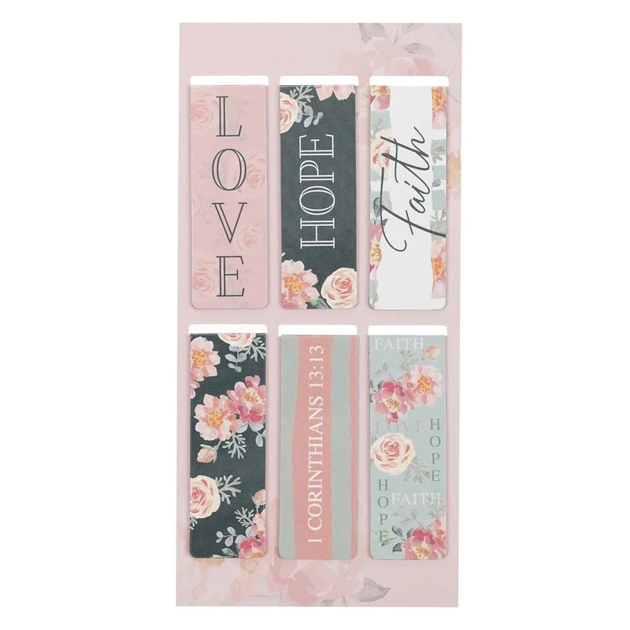Vintage Faith Hope and Love Magnetic Bookmark - Sold as Set - Image 3