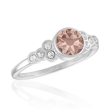 Vintage Rose CZ Cluster Stack Ring - Image 2