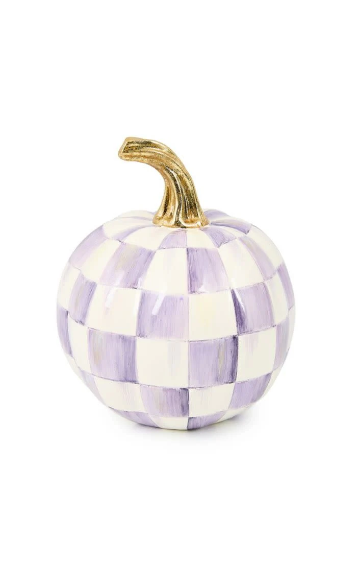 Violet Check Mini Pumpkin - Image 2