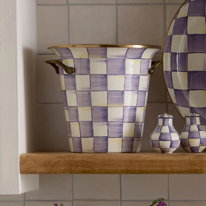 Violet Check Wine Cooler - Image 2