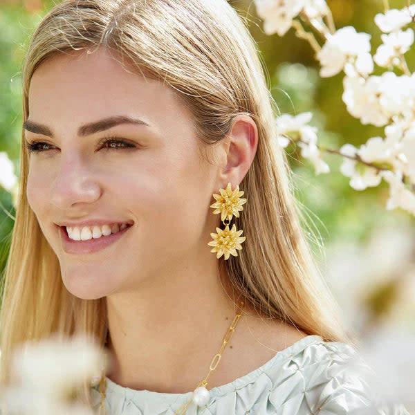 Water Lily Tier Earrings