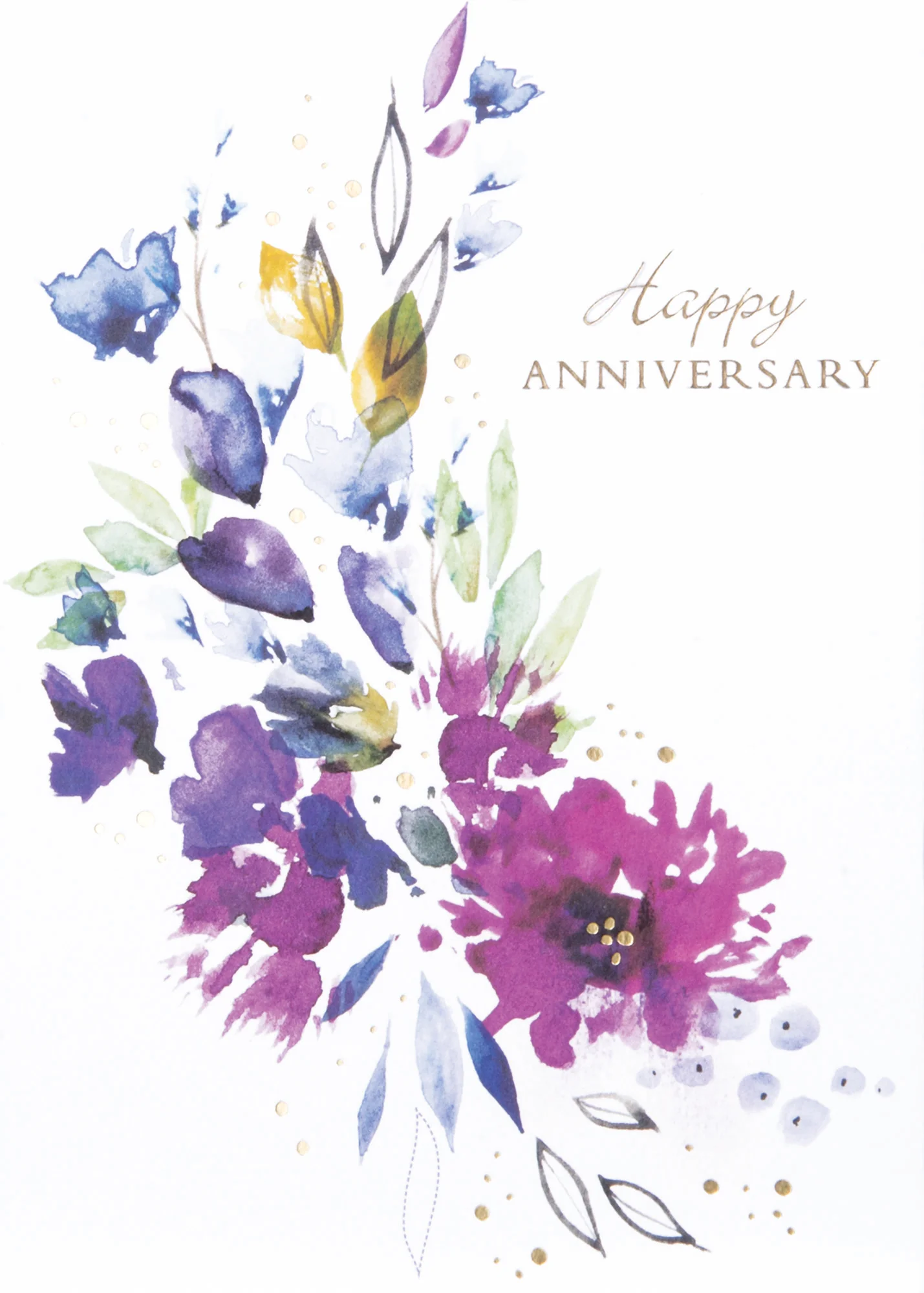 Watercolor Blooms Card