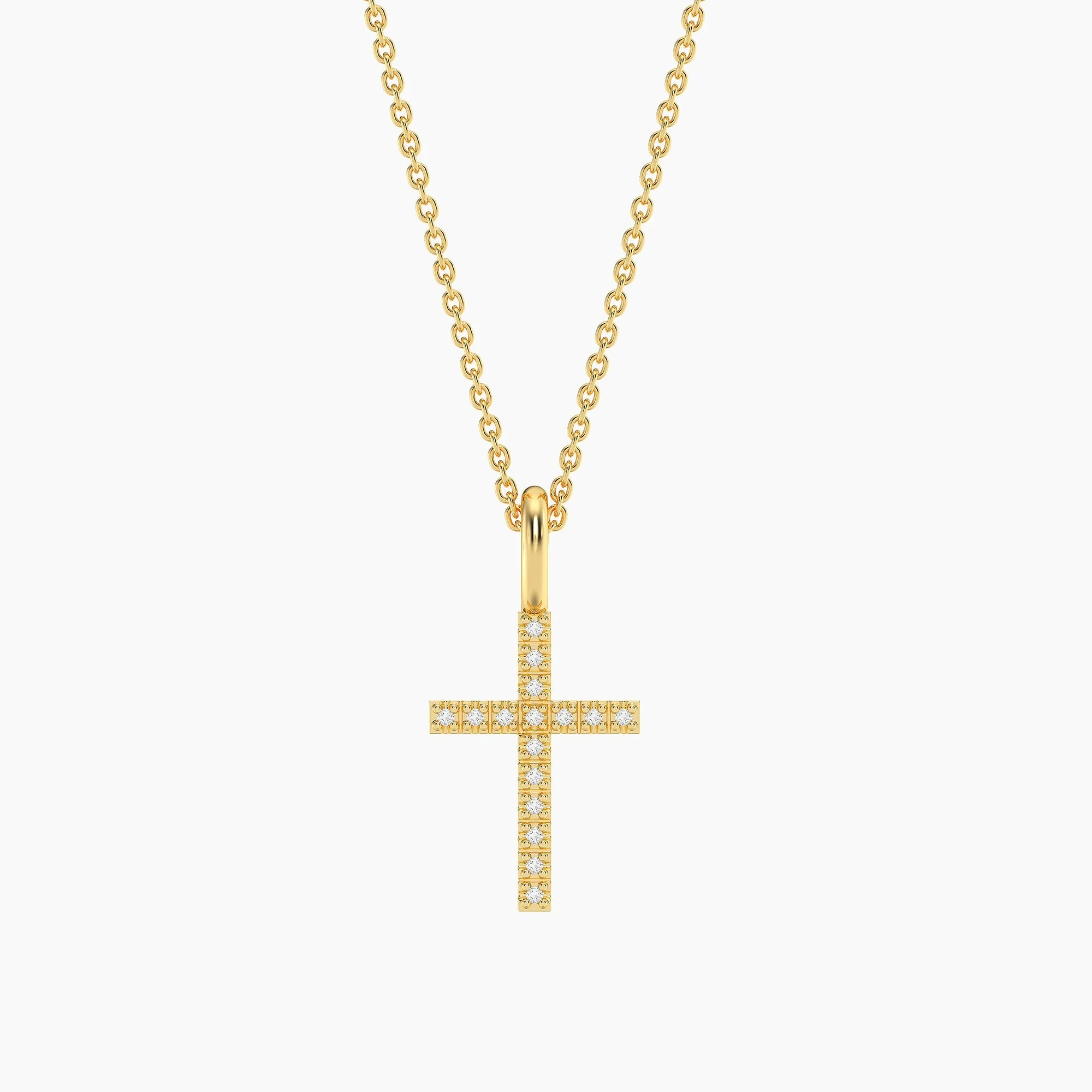 Waterproof Believe Cross Pendant Necklace