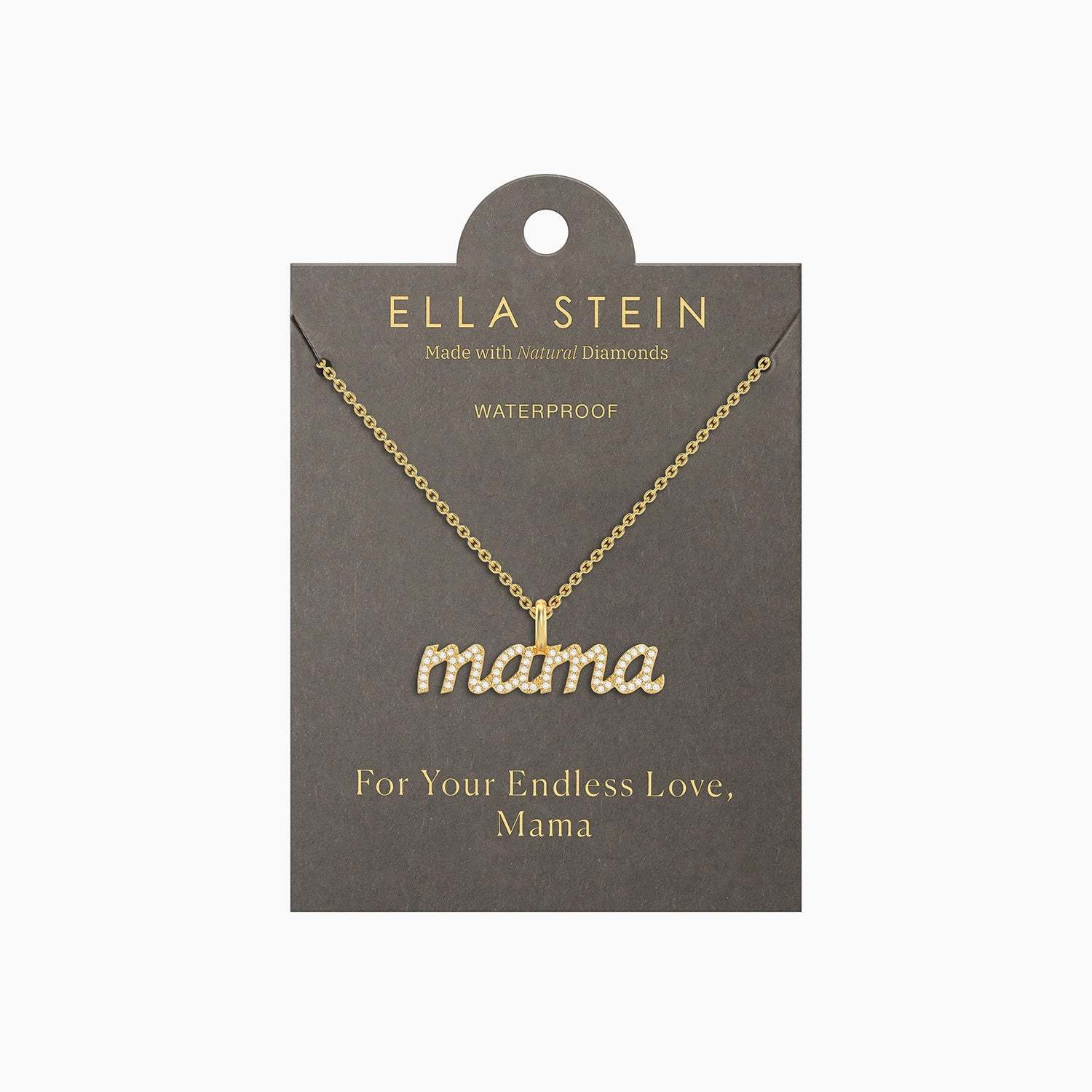 Waterproof Love You Mama Pendant Necklace - Image 2