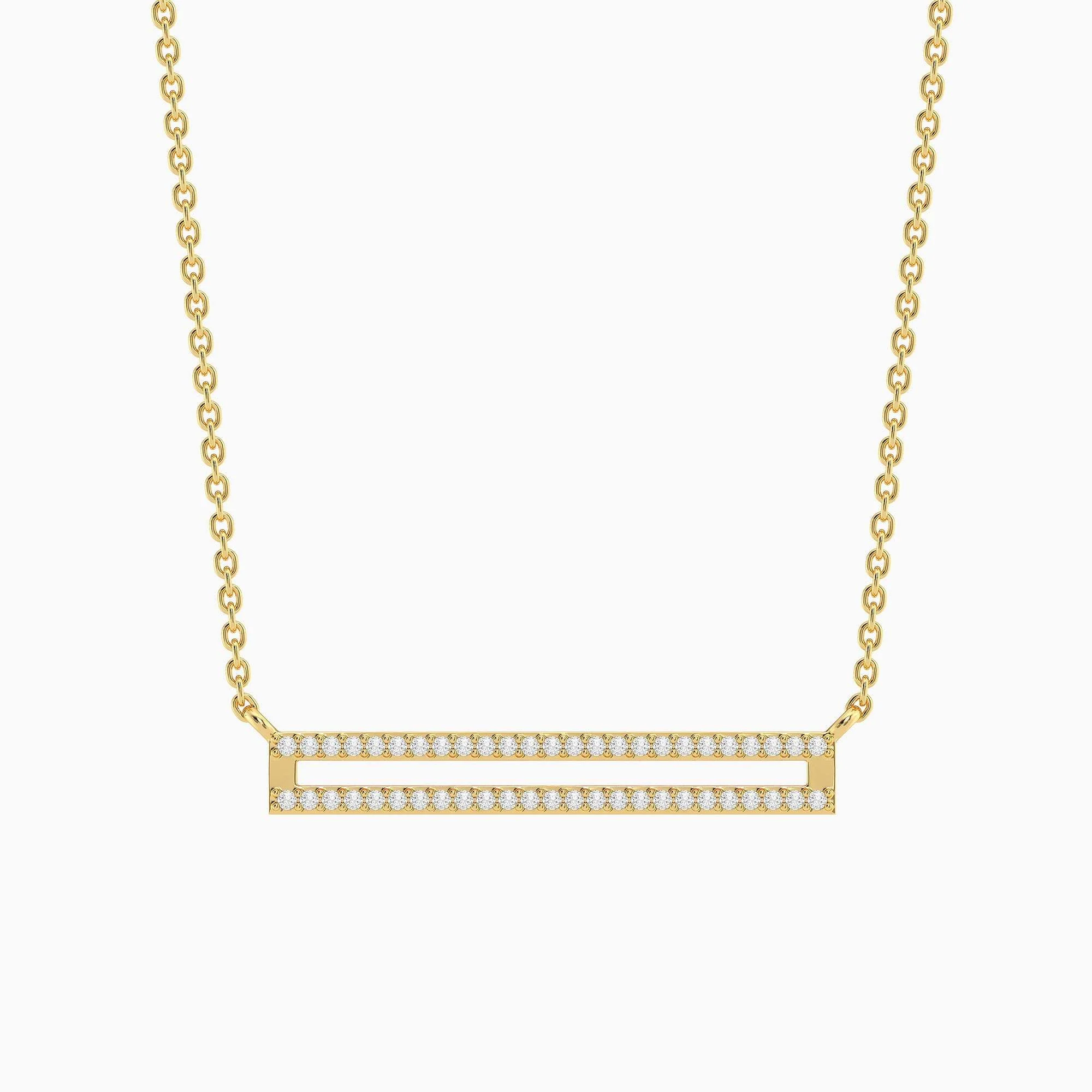 Waterproof Set the Bar Pendant Necklace