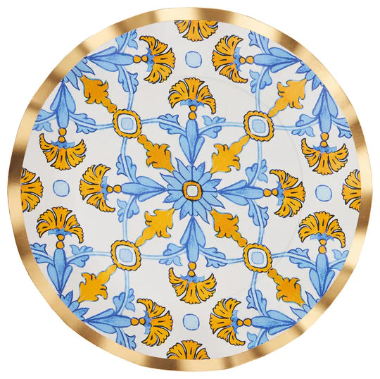 Wavy Dinner Plate Moroccan Tile