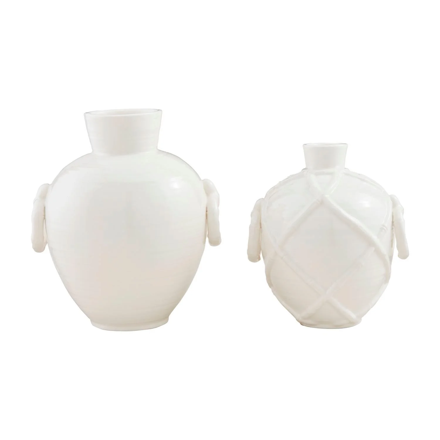 White Bamboo Vase