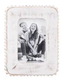 White Beaded Frame - Image 2