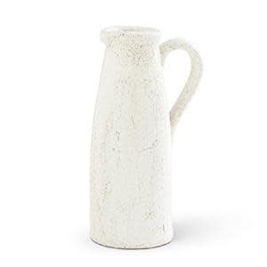 White Ceramic Crackled Pitchers - Image 3