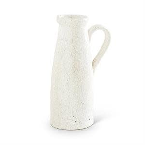 White Ceramic Crackled Pitchers - Image 5