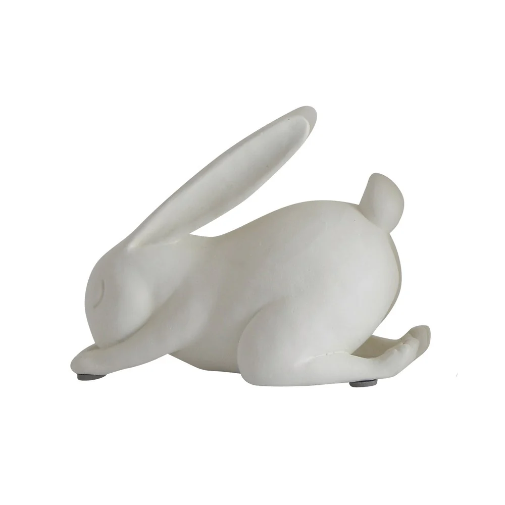 White Forward Bend Yoga Rabbit