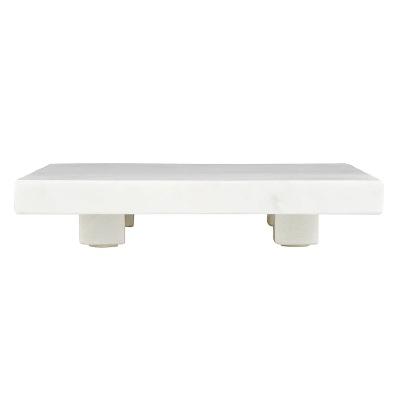 White Marble Footed Tray - Image 2