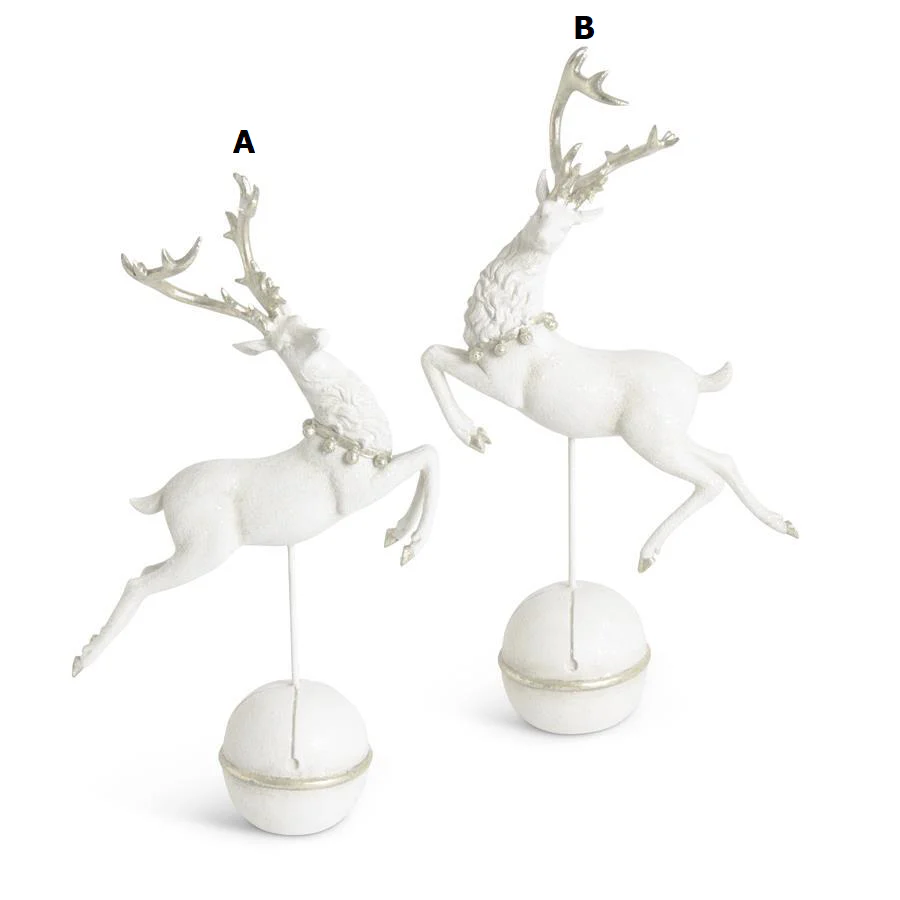 White Reindeers Silver Antlers Spin