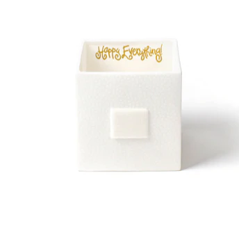 White Small Dot Mini Nesting Cube Medium