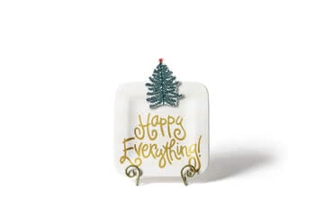 White Stripe Happy Everything 9.25 Mini Platter - Image 2