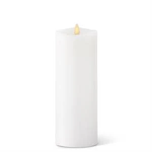 White Wax Luminara Medium Indoor Pillar Candles - Image 5