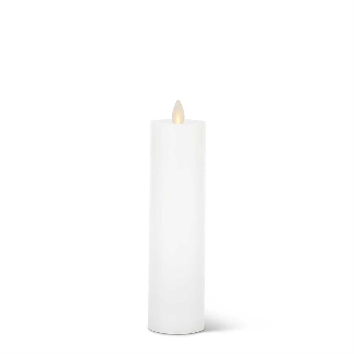 White Wax Luminara Slim Indoor Pillar Candles - Image 4