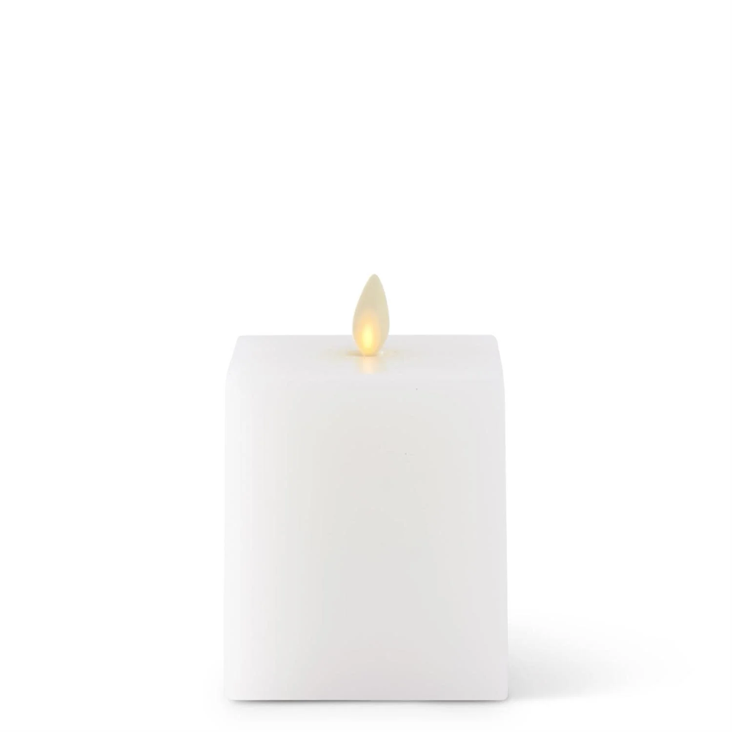 White Wax Luminara Indoor Square Candles - Image 2