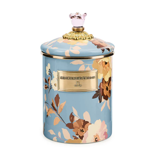 Wild Rose Slate Canister - Medium
