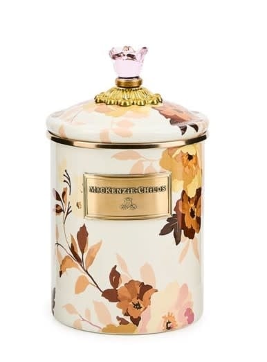 Wild Rose White Medium Canister