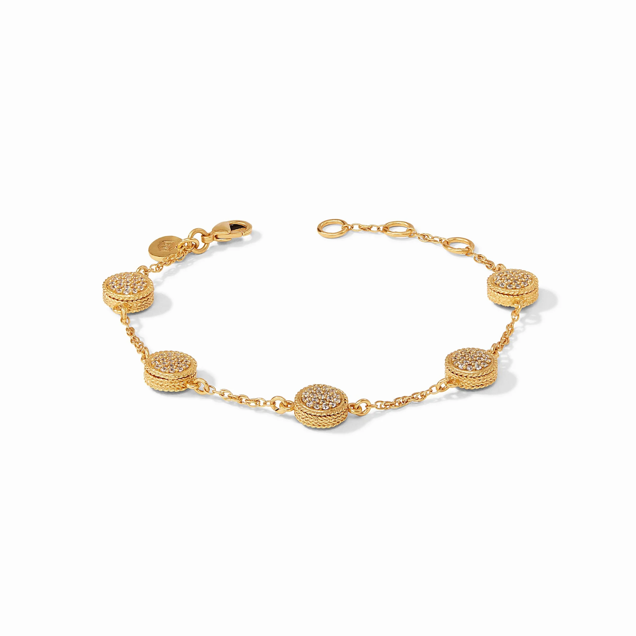 Windsor Delicate Bracelet Gold Pave Cubic Zirconia - Image 2