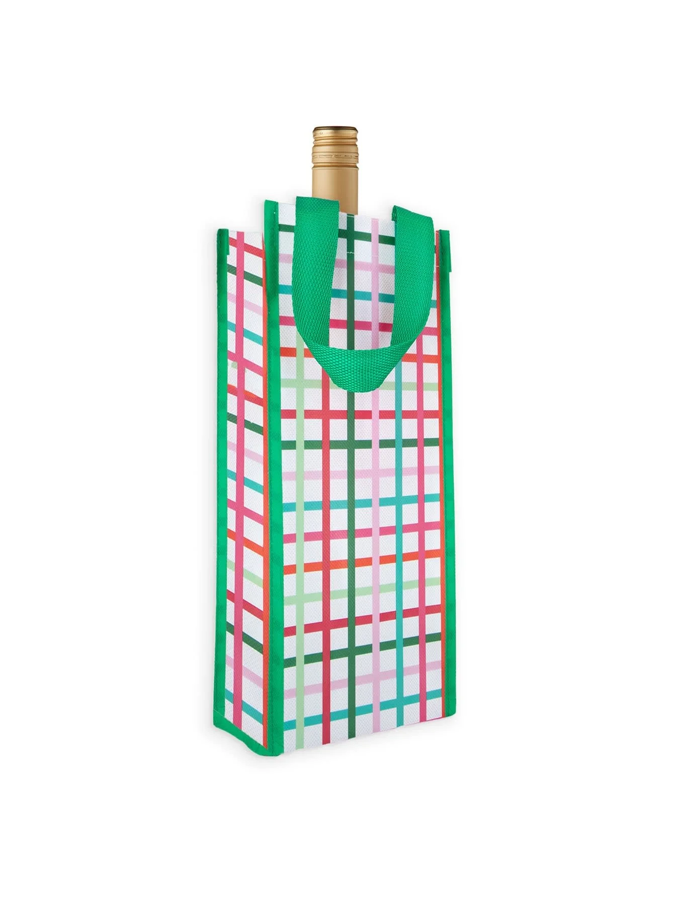 Wine Bag Festive Plaid - Image 2