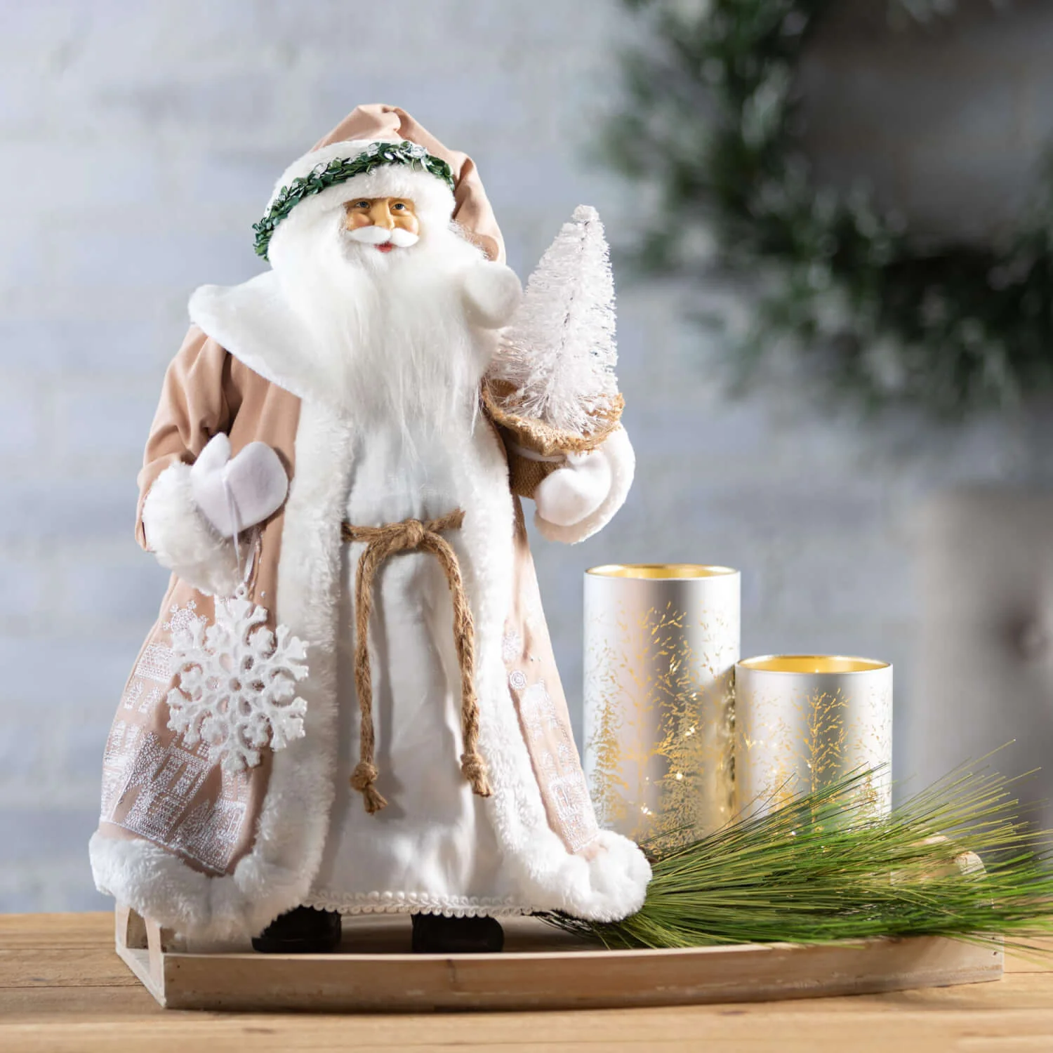 Winter Scene Lighted Cylinder Set of 3 - Image 3