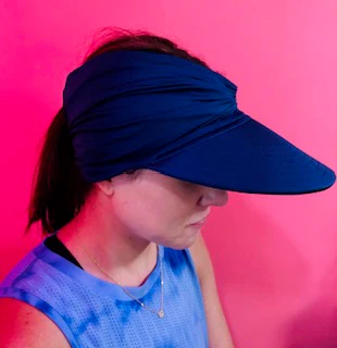 Women's Ruched Stretchy Headband Sun Visor Hat - Image 13