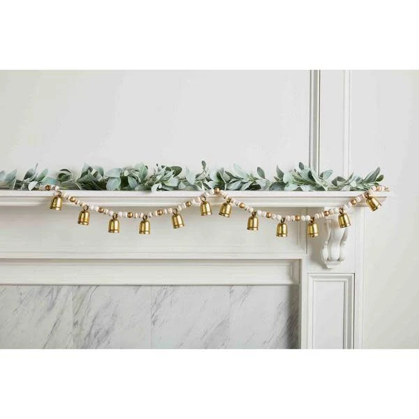 Wood Bead Bell Garland - Image 2