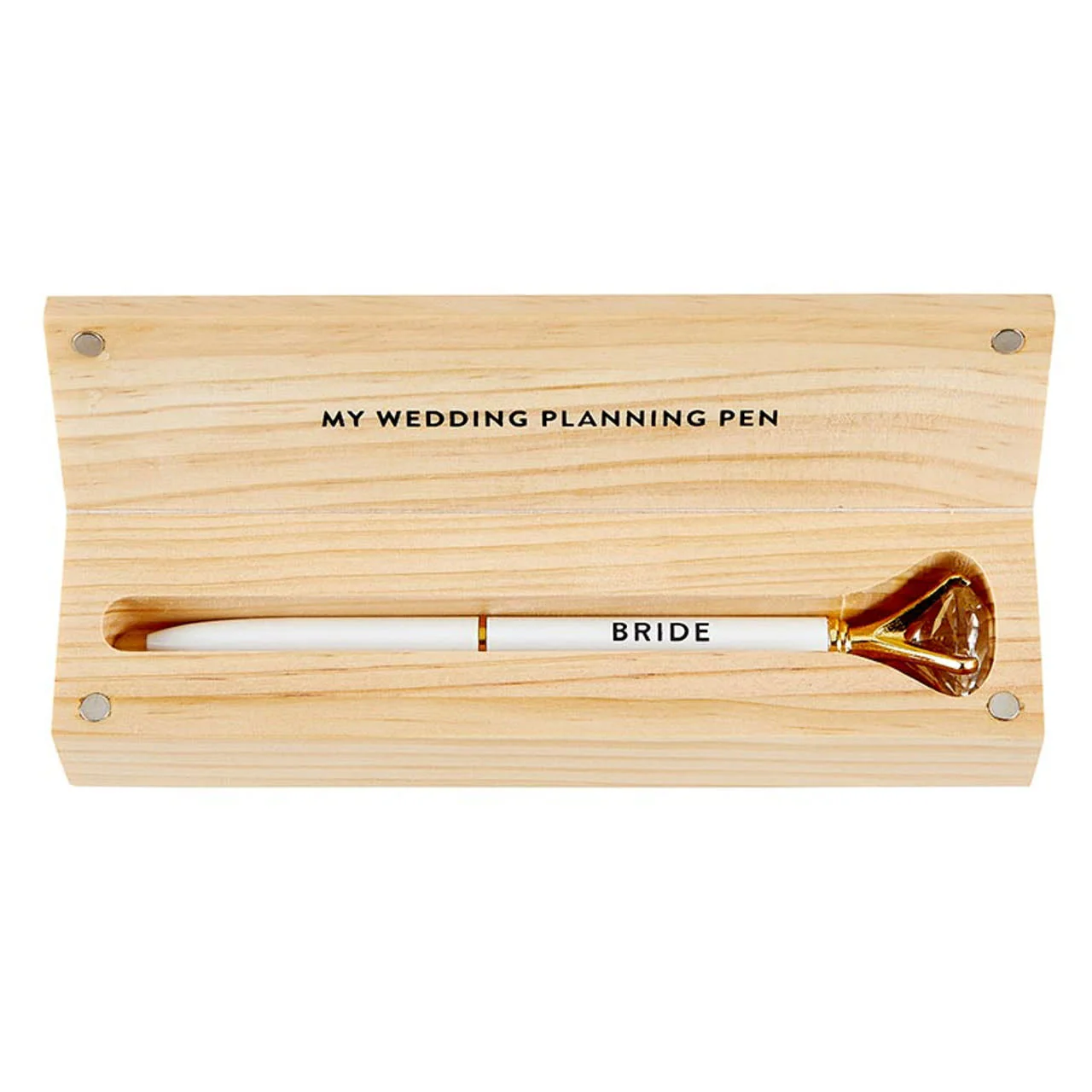 Wood Box with Gem Pen - Bride - Image 3