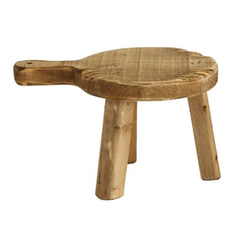 Wood Pedestal Round