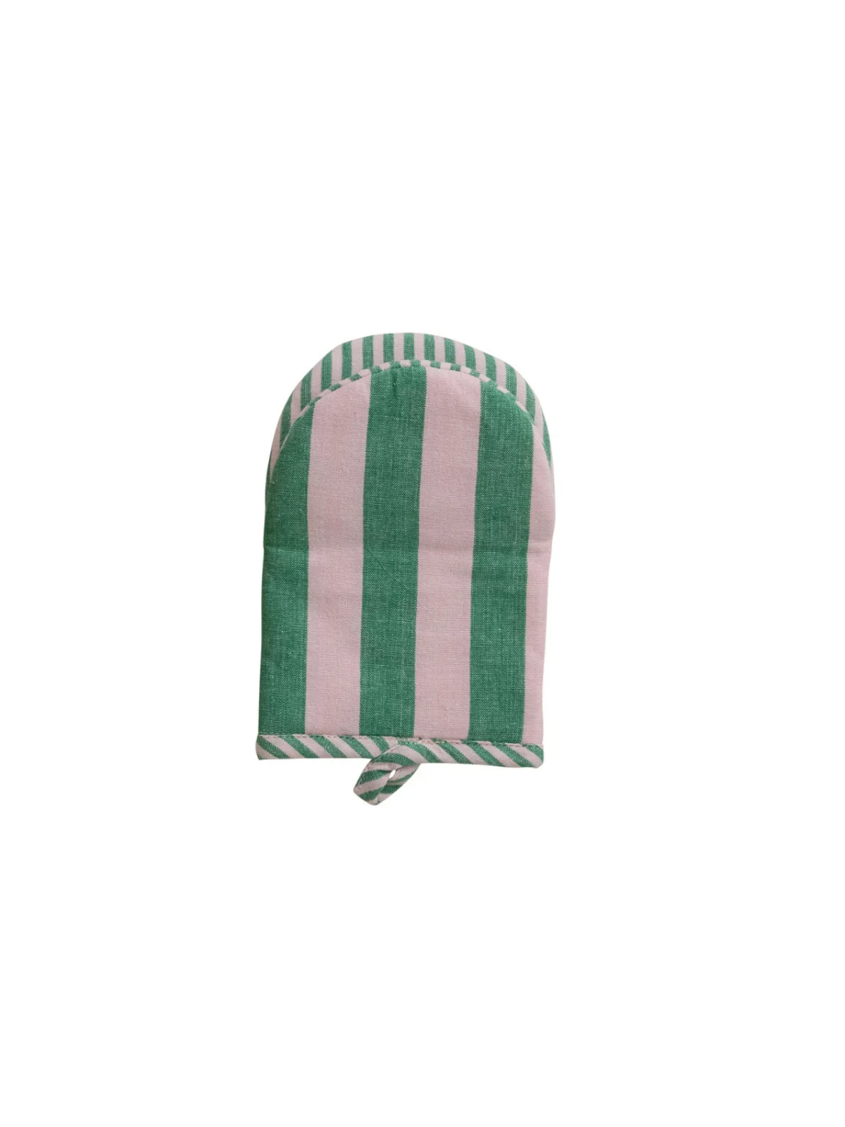 Woven Cotton Striped Oven Mitt - Sold Individually - Image 4