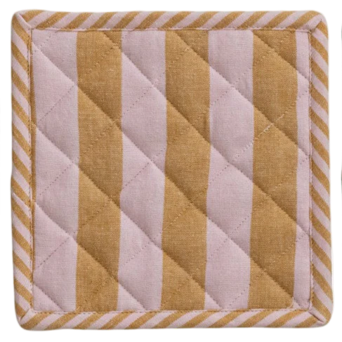 Woven Cotton Striped Pot Holder - Image 3