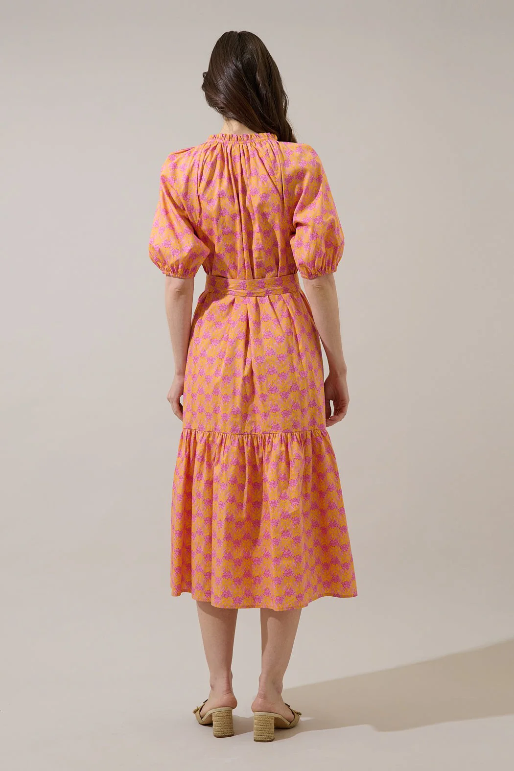 Wynette Tiered Midi Dress Drift Floral - Image 4