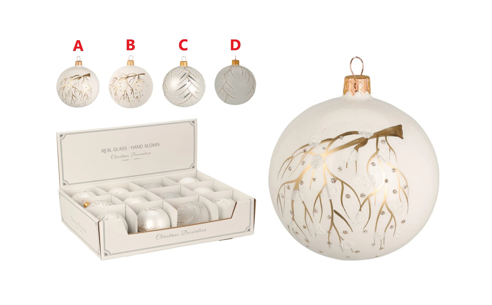 Xmas Ball 80MM With Branches