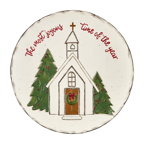 Xmas Church Platter