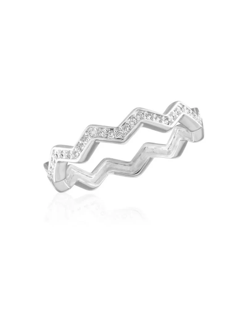 Zig-Zag Infinity Stack Ring