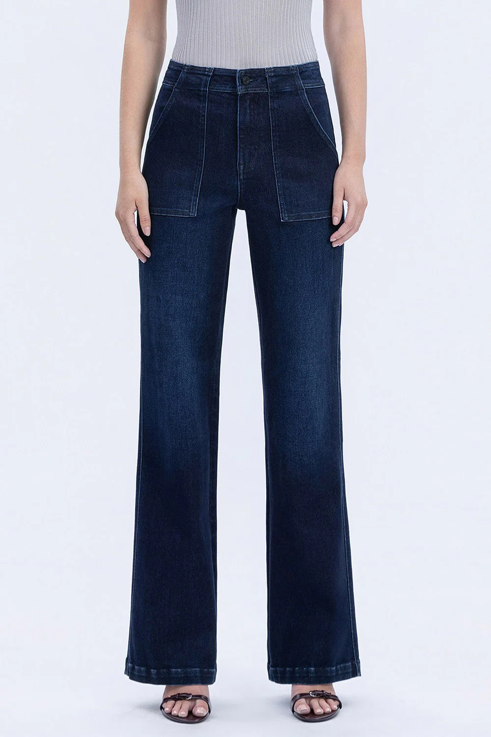 Zoey Super High Rise Full Length Vintage Flare Jeans - Image 10
